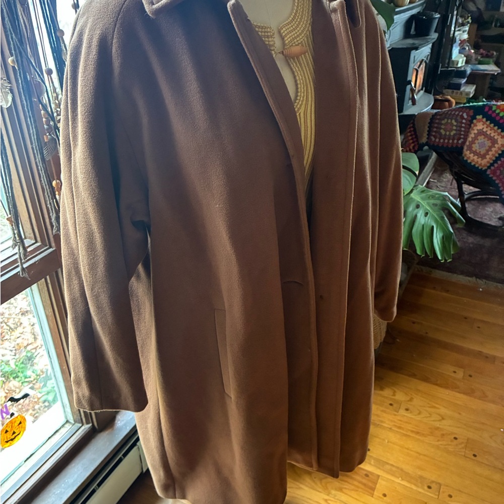 Classic Brown Pea Coat for Women